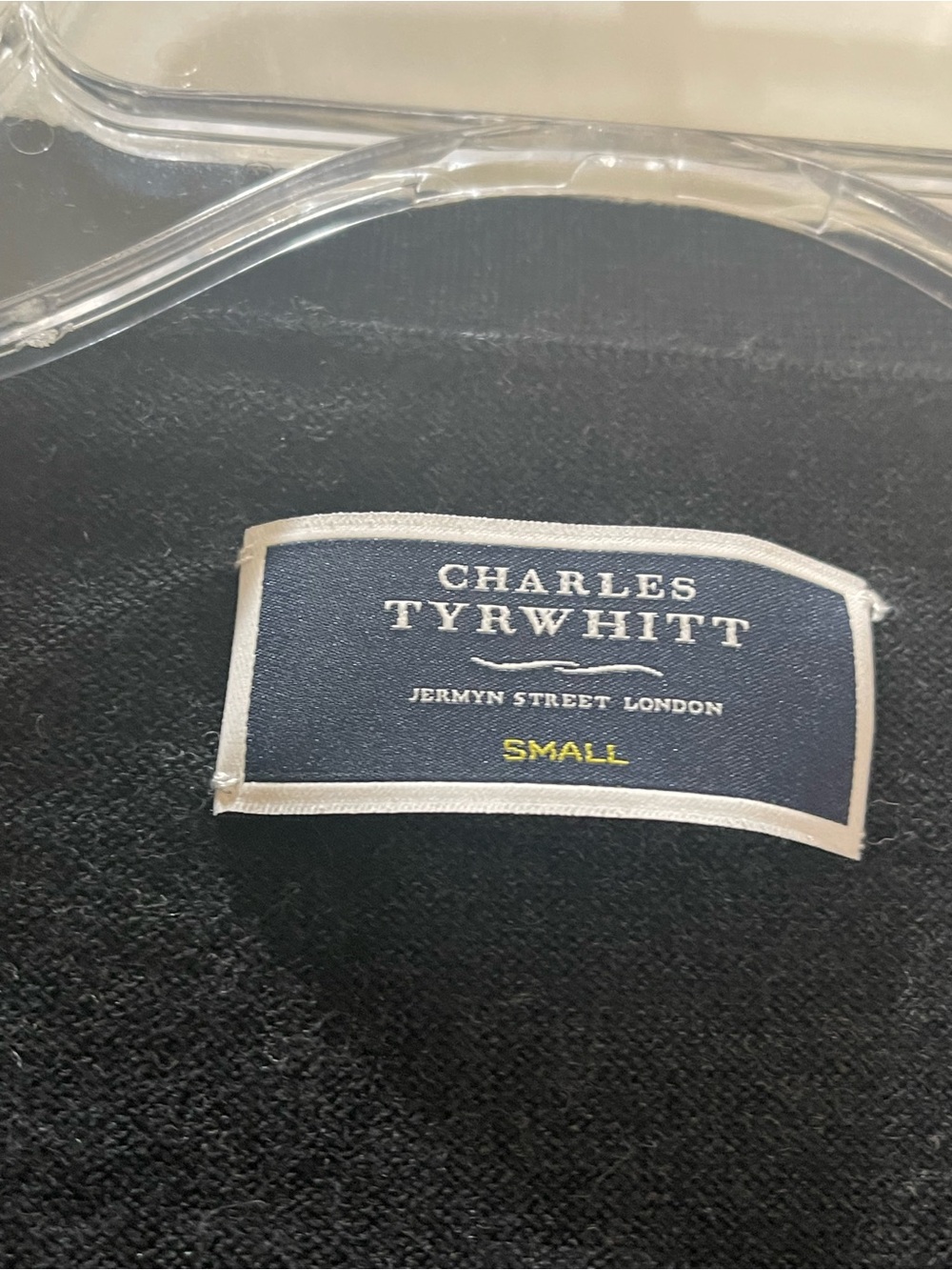 Charles Tyrwhitt Charcoal Button-Front Pure Merino Cardigan Lightweight S - Picture 5 of 8